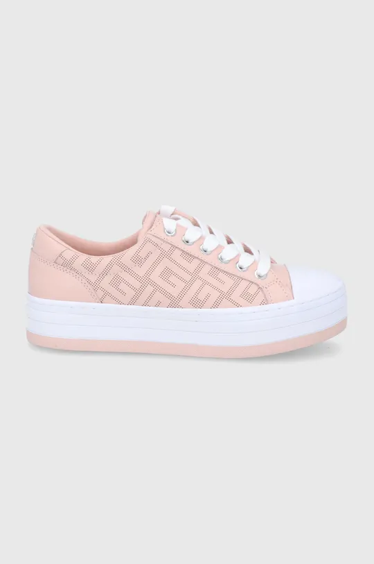 ροζ Δερμάτινα ελαφριά παπούτσια Guess Γυναικεία