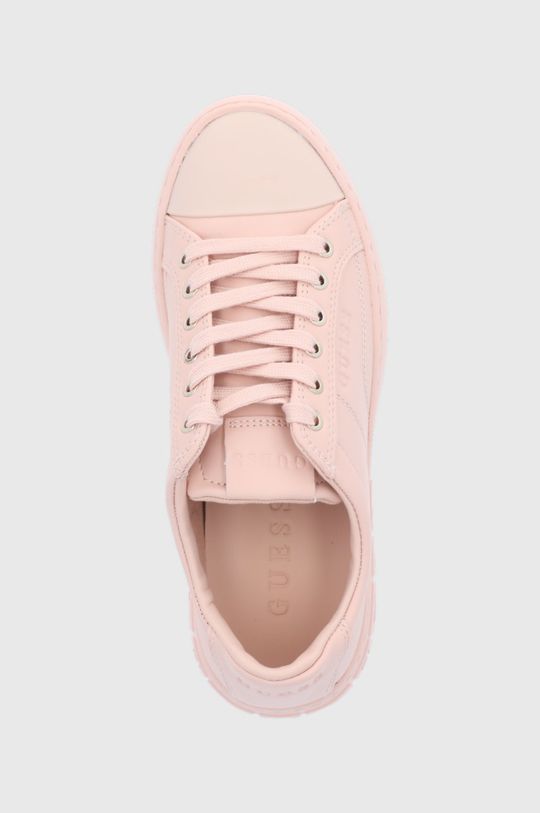 ružová Guess - Kožená obuv