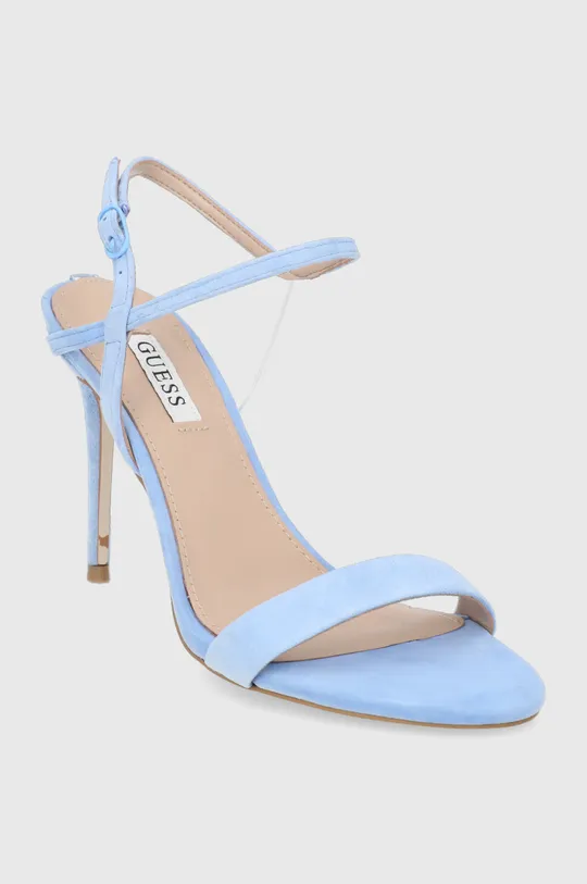 Semišové sandále Guess modrá