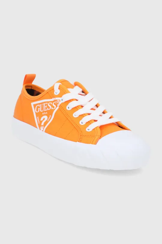 Πάνινα παπούτσια Guess πορτοκαλί