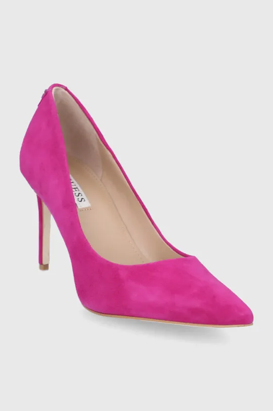 Замшевые туфли Guess розовый