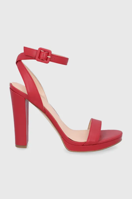 červená Kožené sandále Guess Kalare Dámsky