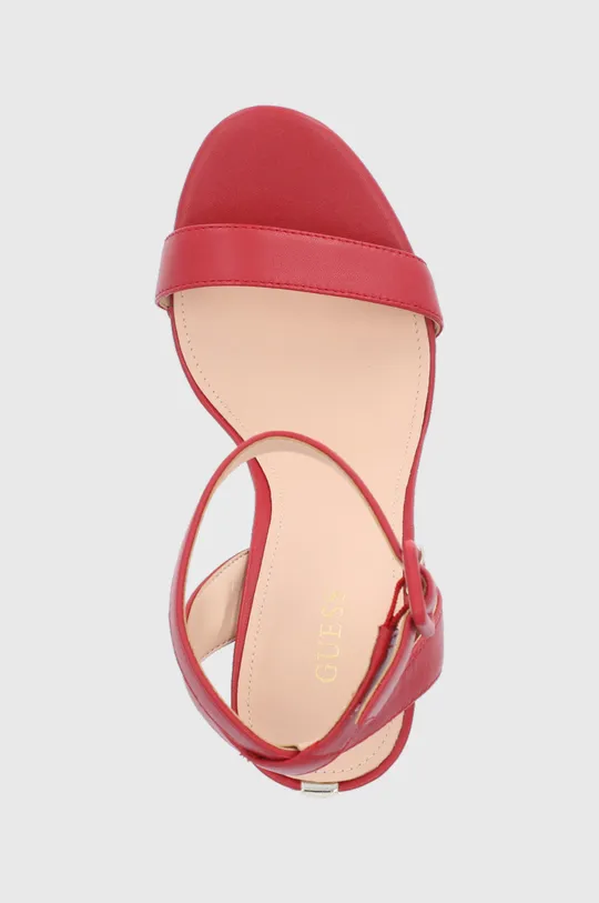červená Kožené sandále Guess Kalare
