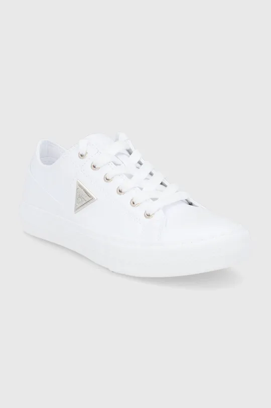 Πάνινα παπούτσια Guess Pranze λευκό