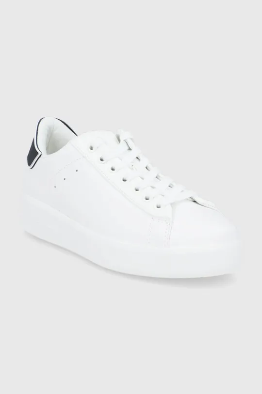 Δερμάτινα παπούτσια Guess Rockies λευκό