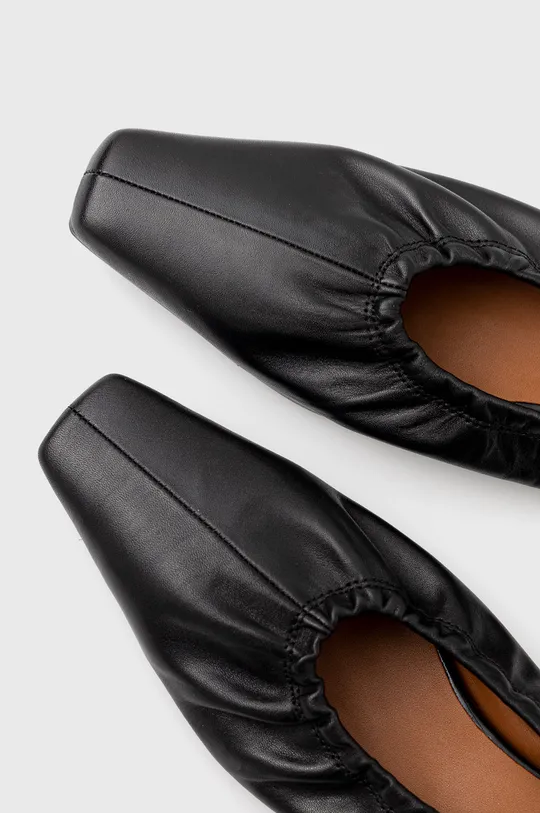fekete Vagabond Shoemakers bőr balerina cipő Wioletta