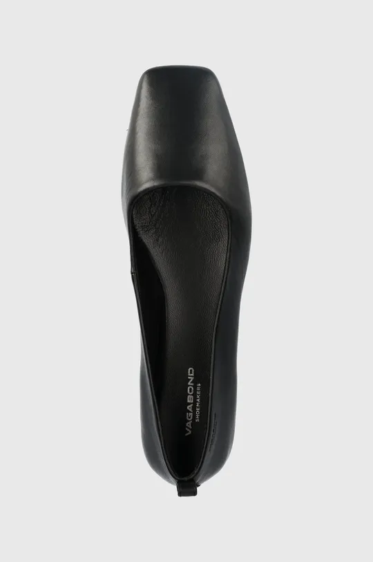 fekete Vagabond Shoemakers bőr balerina cipő Delia
