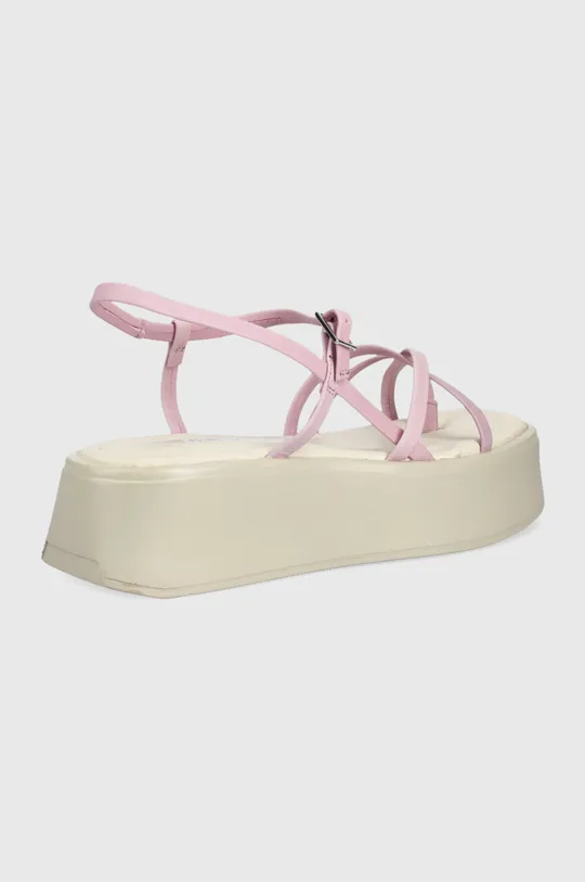 Δερμάτινα σανδάλια Vagabond Shoemakers Shoemakers Courtney ροζ