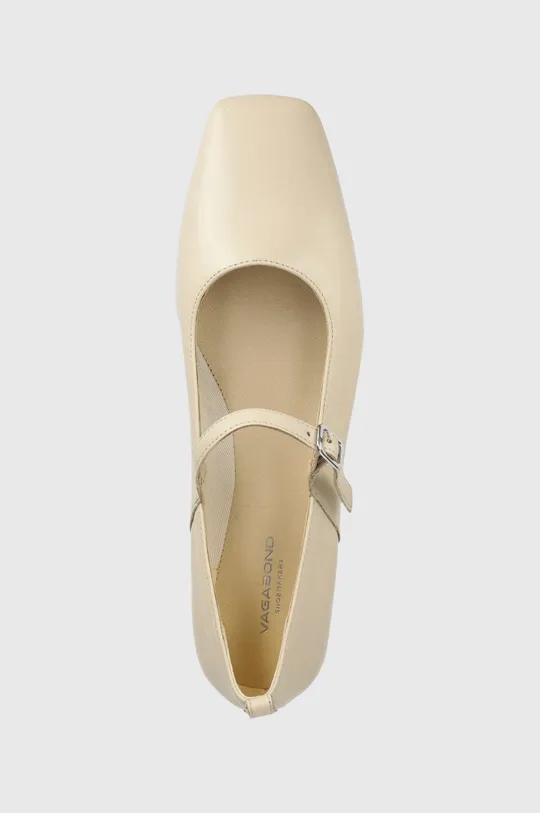 bézs Vagabond Shoemakers bőr balerina cipő Delia
