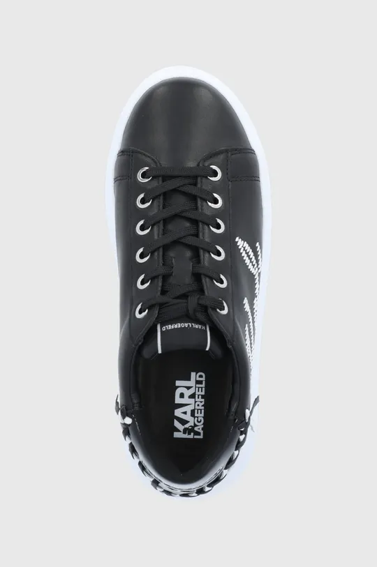 fekete Karl Lagerfeld bőr cipő KAPRI