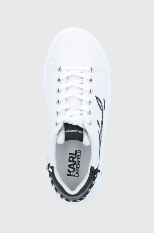 biały Karl Lagerfeld buty skórzane KAPRI