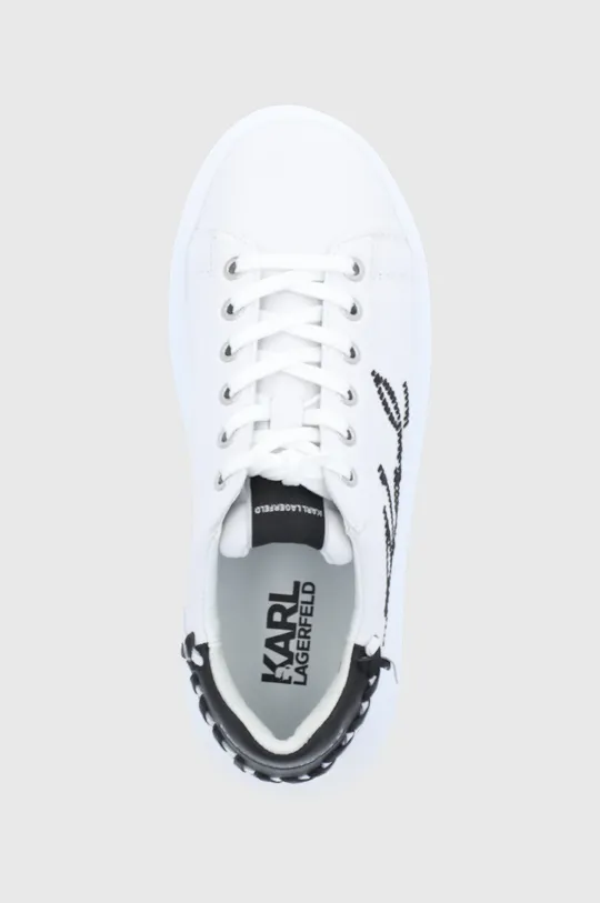 bianco Karl Lagerfeld scarpe in pelle KAPRI