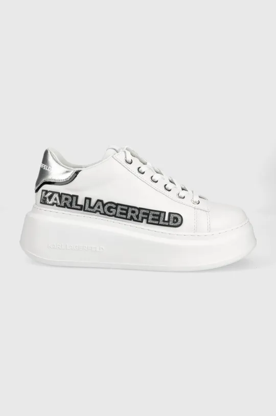 biały Karl Lagerfeld buty skórzane ANAKAPRI KL63522.01S Damski