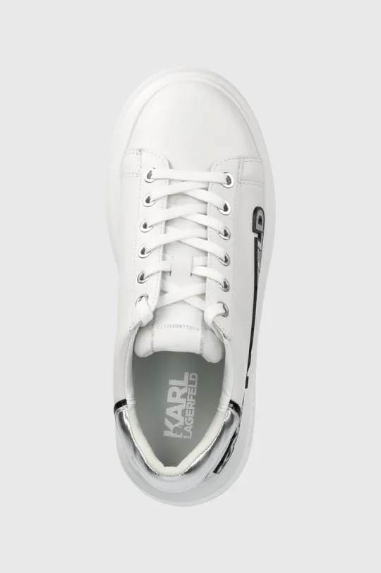 biały Karl Lagerfeld buty skórzane ANAKAPRI KL63522.01S