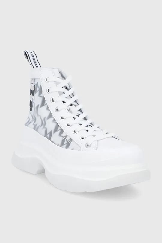 Karl Lagerfeld - Πάνινα παπούτσια λευκό