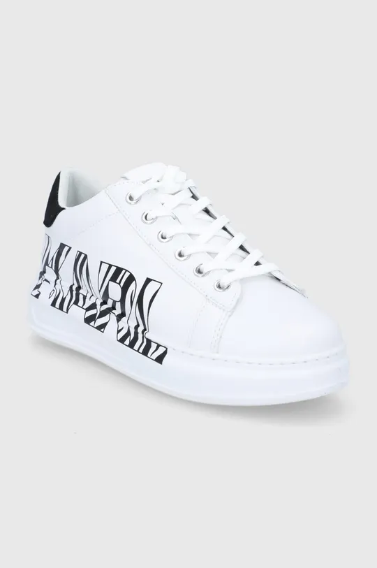 Kožne cipele Karl Lagerfeld Kapri bijela