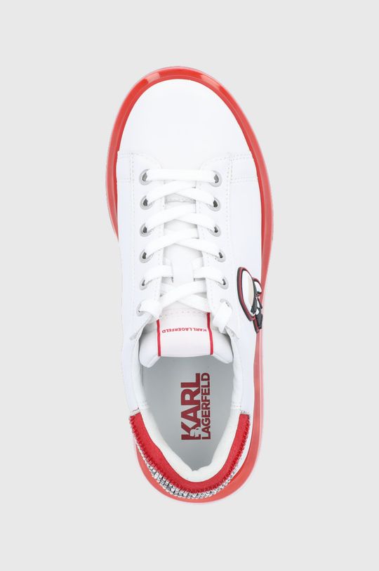 bílá Kožené boty Karl Lagerfeld Kapri