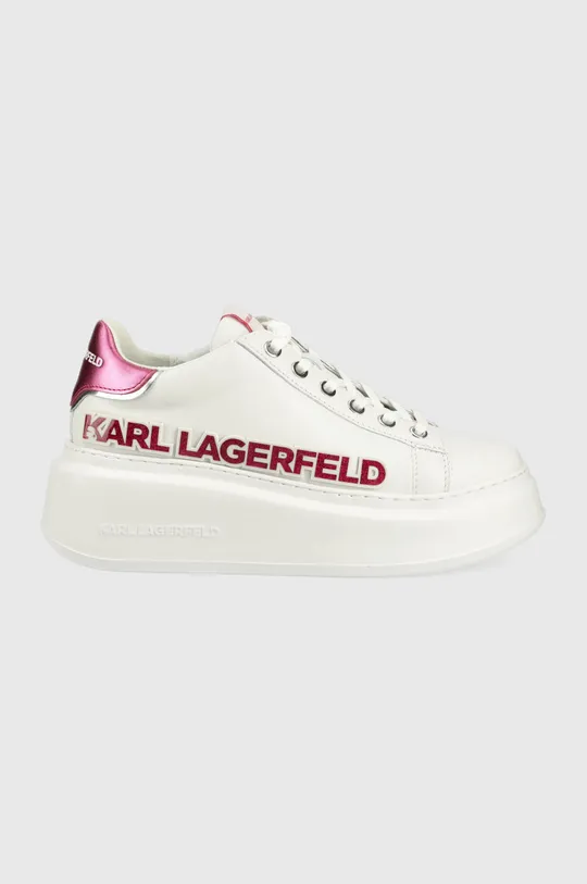 biały Karl Lagerfeld sneakersy skórzane ANAKAPRI KL63522.01P Damski