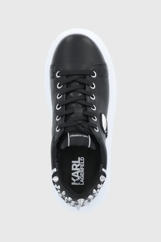 czarny Karl Lagerfeld buty skórzane ANAKAPRI KL63529.000