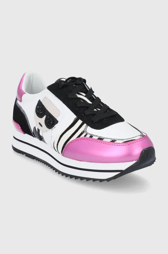 Kožne cipele Karl Lagerfeld Velocita Ii roza