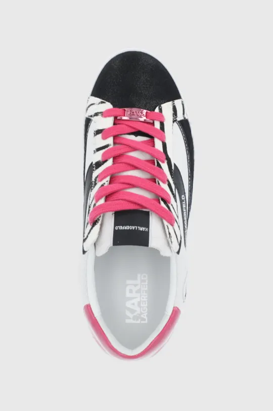 ροζ Karl Lagerfeld - Δερμάτινα παπούτσια Skool