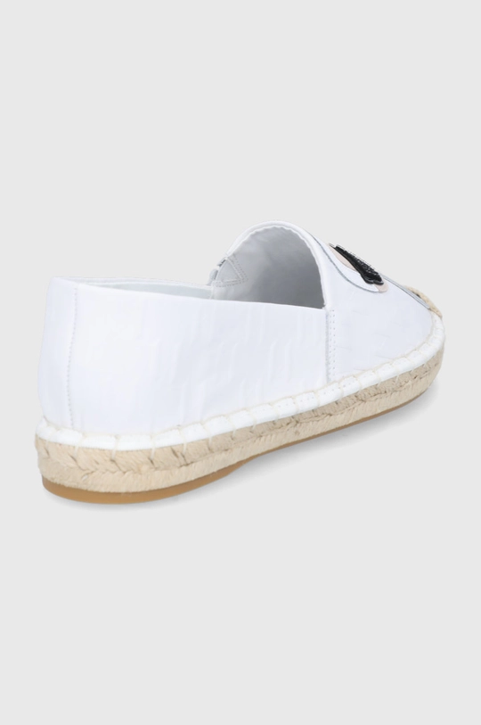 Karl Lagerfeld espadryle skórzane KAMINI KL80121.011 Cholewka: Skóra naturalna, Wnętrze: Materiał syntetyczny, Materiał tekstylny, Skóra naturalna, Podeszwa: Materiał syntetyczny