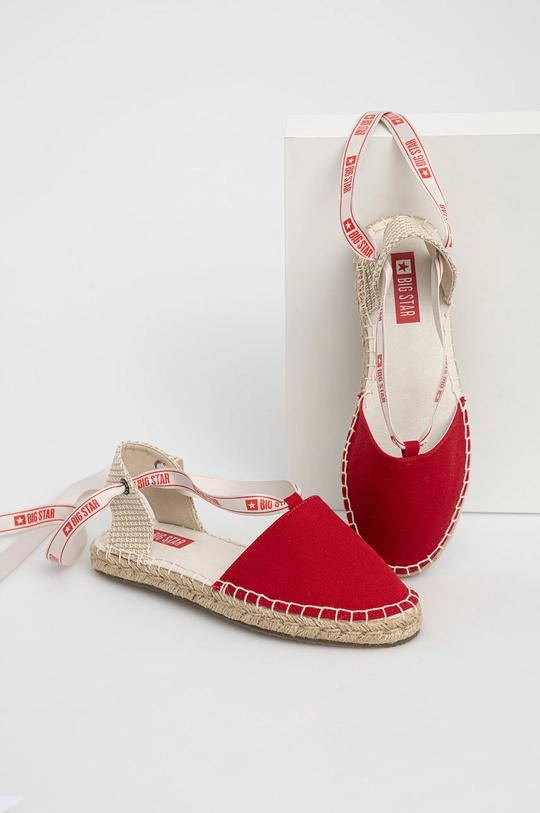 Big Star espadryle czerwony