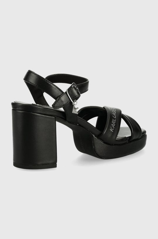 Karl Lagerfeld sandały skórzane METRO KL33011.000 czarny