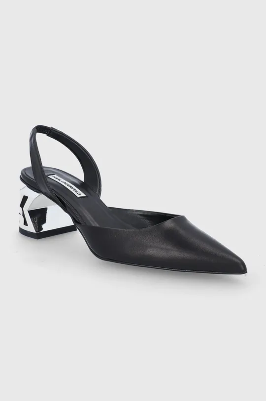 Шкіряні туфлі Karl Lagerfeld K-blok чорний