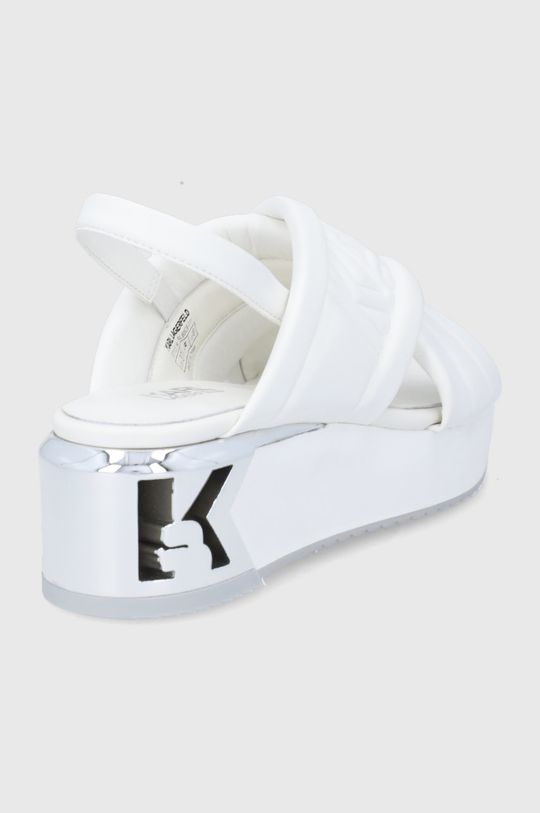 Karl Lagerfeld sandały K-BLOK WEDGE KL80628.F11 Cholewka: Materiał syntetyczny, Wnętrze: Skóra naturalna, Podeszwa: Materiał syntetyczny