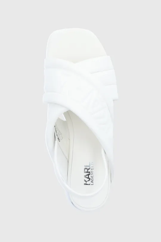 biały Karl Lagerfeld sandały K-BLOK WEDGE KL80628.F11