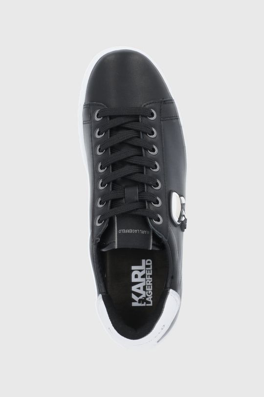 czarny Karl Lagerfeld buty skórzane KUPSOLE III KL61030A.000