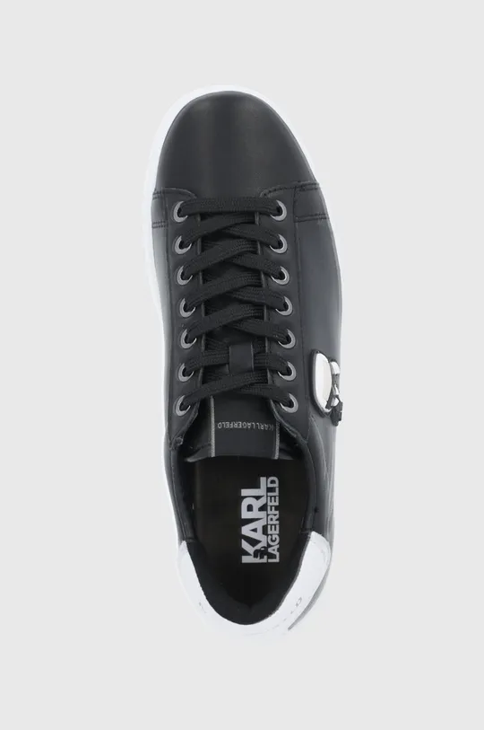 czarny Karl Lagerfeld buty skórzane KUPSOLE III