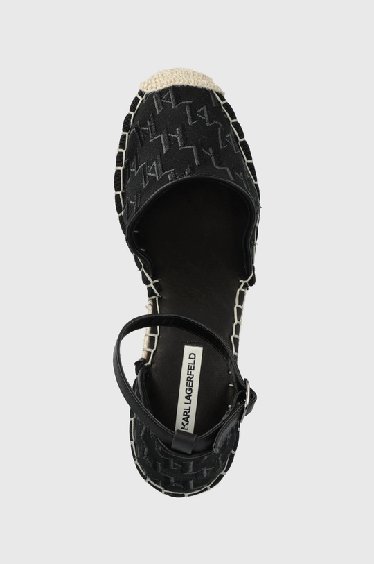 fekete Karl Lagerfeld espadrilles KAMINI MID