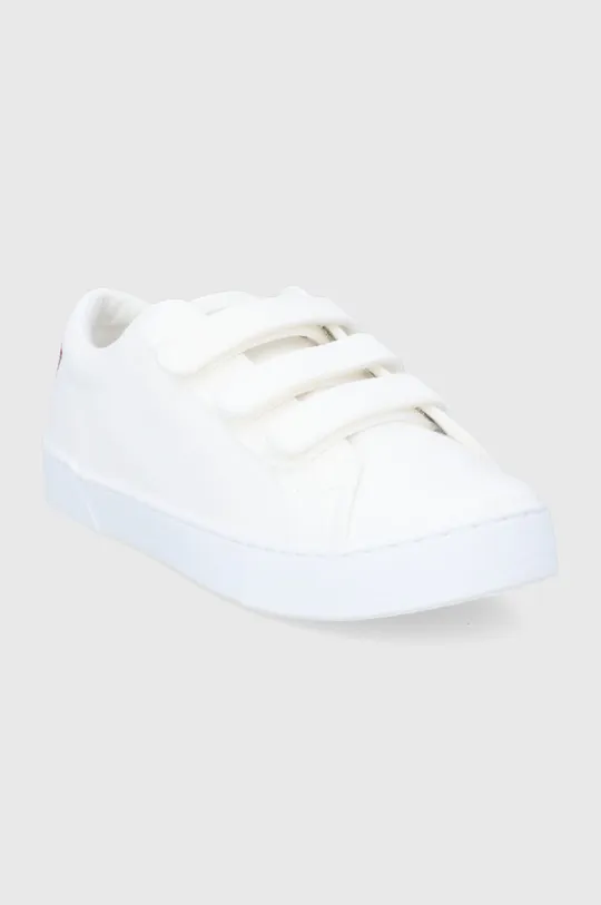 Πάνινα παπούτσια Levi's Malibu 2.0 Velcro λευκό