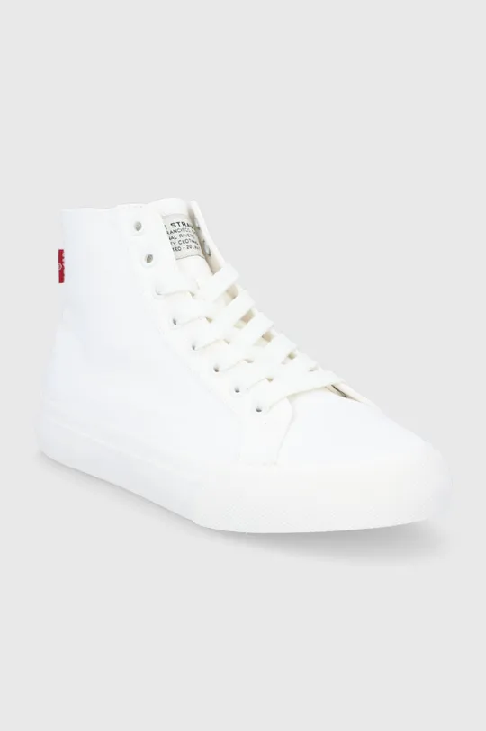 Πάνινα παπούτσια Levi's λευκό