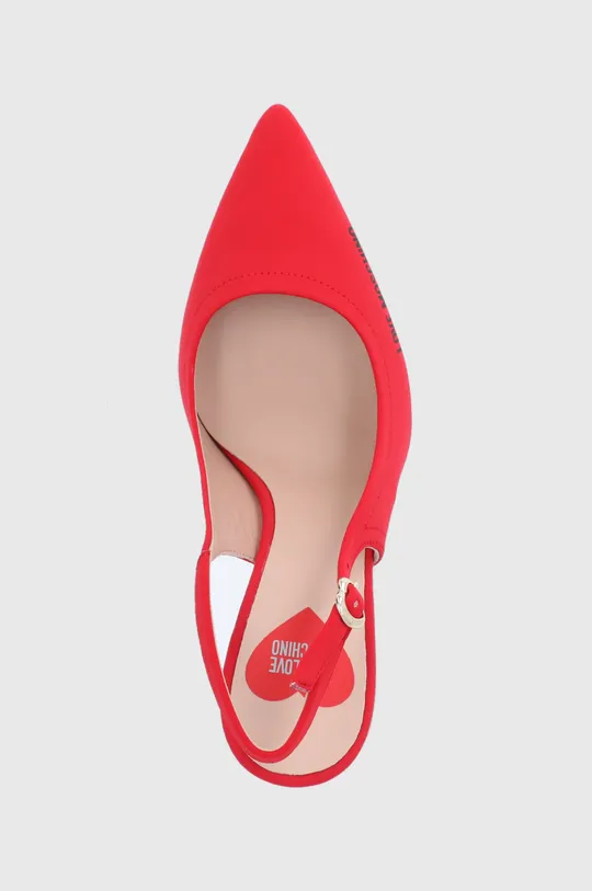 κόκκινο Γόβες παπούτσια Love Moschino