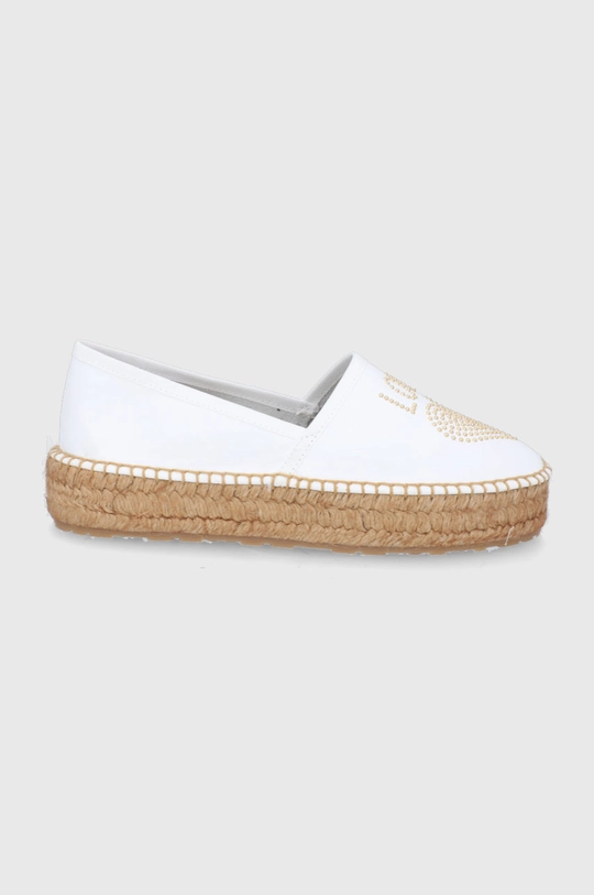 biela Kožené espadrilky Love Moschino Dámsky