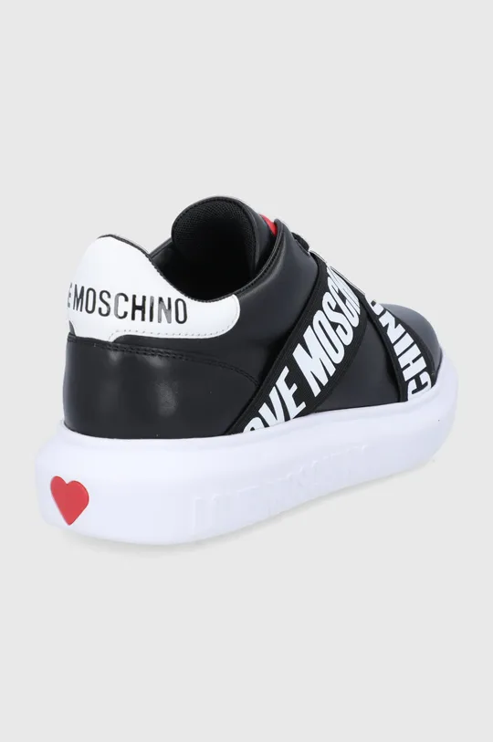 Δερμάτινα παπούτσια Love Moschino  Πάνω μέρος: Υφαντικό υλικό, Φυσικό δέρμα Εσωτερικό: Συνθετικό ύφασμα, Υφαντικό υλικό Σόλα: Συνθετικό ύφασμα