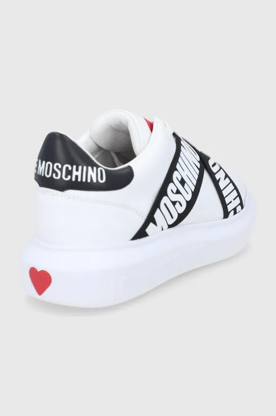 Love Moschino buty skórzane Cholewka: Materiał tekstylny, Skóra naturalna, Wnętrze: Materiał syntetyczny, Materiał tekstylny, Podeszwa: Materiał syntetyczny
