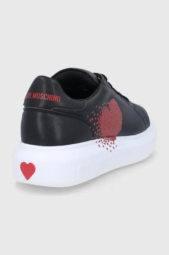 Love Moschino buty skórzane Cholewka: Skóra naturalna, Wnętrze: Materiał syntetyczny, Materiał tekstylny, Podeszwa: Materiał syntetyczny