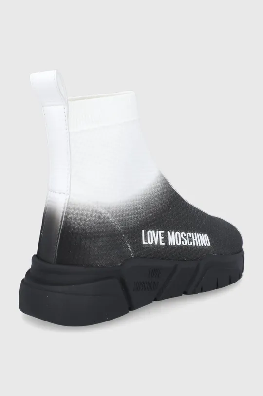 Love Moschino čevlji  Zunanjost: Tekstilni material, Naravno usnje Notranjost: Sintetični material, Tekstilni material Podplat: Sintetični material