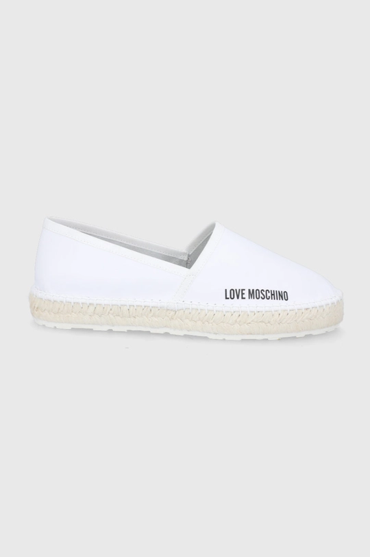 biela Kožené espadrilky Love Moschino Dámsky