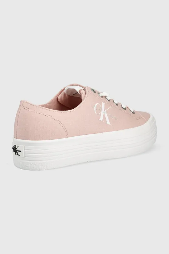 Πάνινα παπούτσια Calvin Klein Jeans ροζ