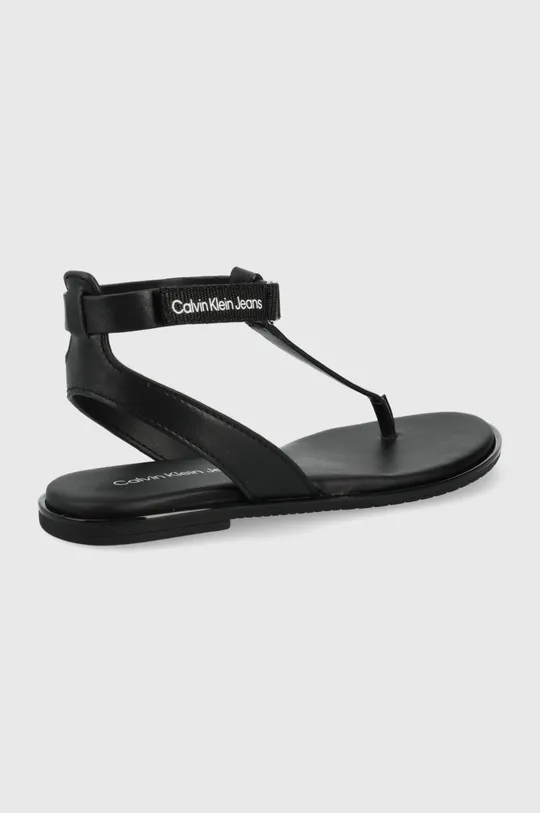 Kožené sandále Calvin Klein Jeans čierna
