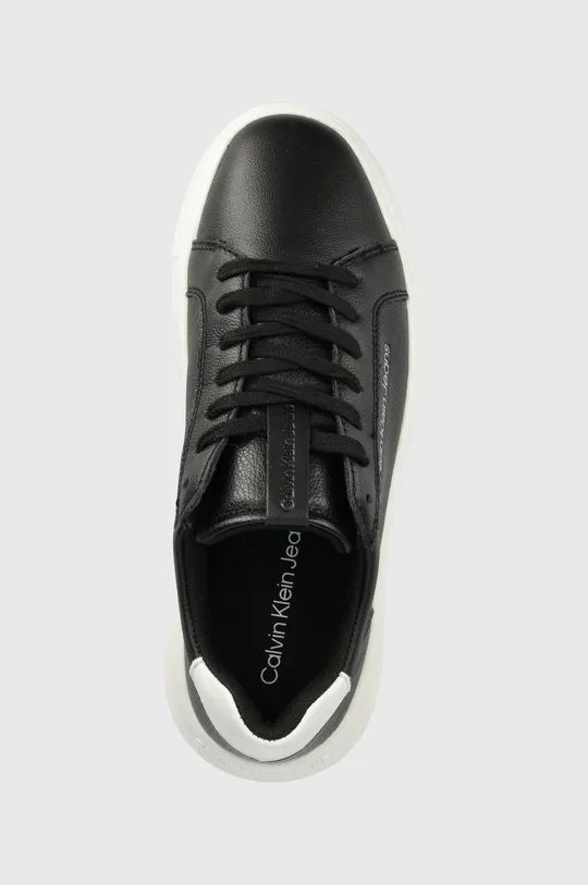 czarny Calvin Klein Jeans sneakersy skórzane YW0YW00633.BDS