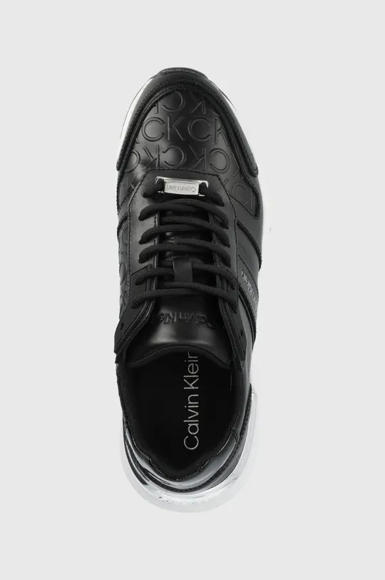 czarny Calvin Klein buty skórzane