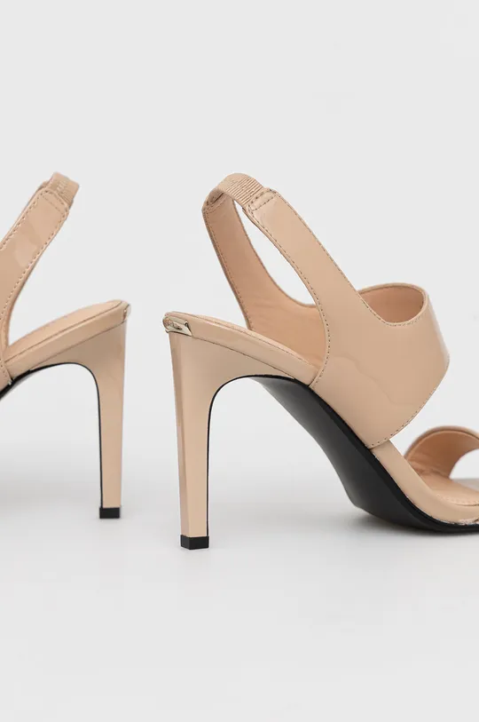 Usnjeni sandali Calvin Klein  Steblo: Naravno usnje Notranjost: Naravno usnje Podplat: Sintetični material