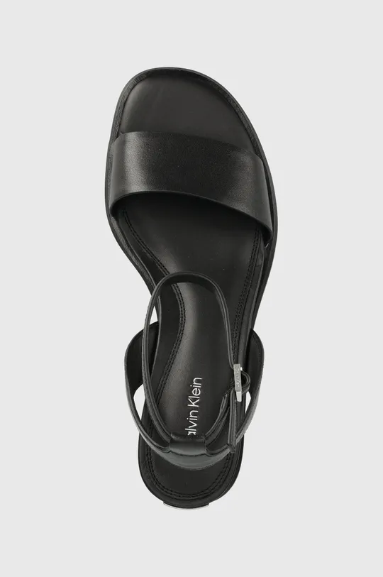 črna Usnjeni sandali Calvin Klein
