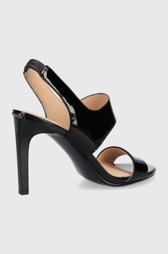 Kožené sandále Calvin Klein čierna